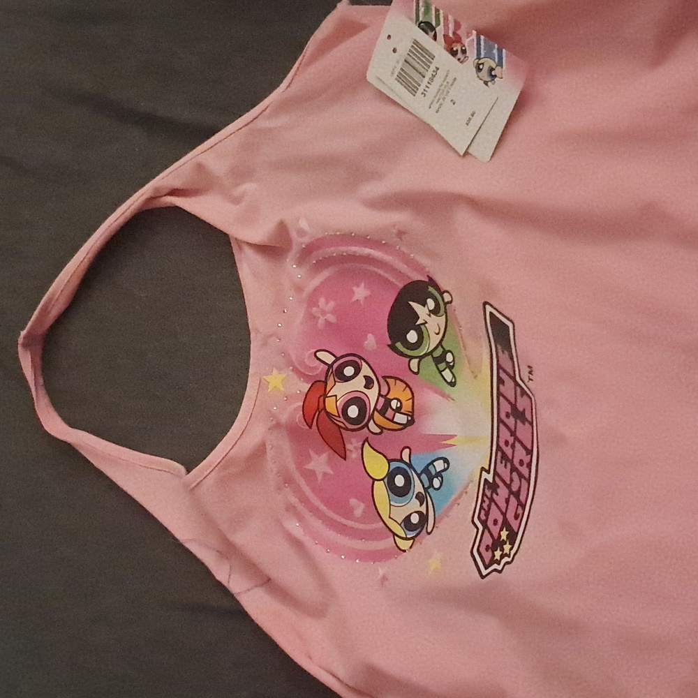 Hot topic Powerpuff Girls rhinestones halter top NWT